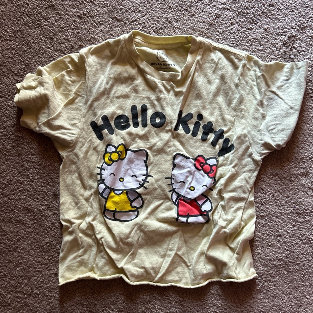 Hello Kitty Short Sleeve Tee - Yellow and Pink